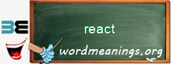 WordMeaning blackboard for react